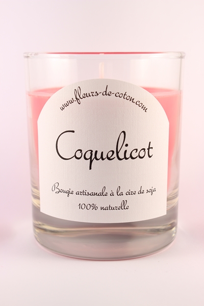 Bougie Coquelicot